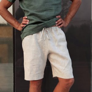 Mens Linen Shorts Summer For Men Spring Mans Nan