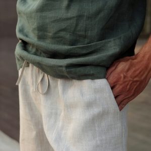Mens Linen Shorts Summer For Men Spring Mans Nan