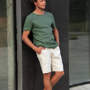 Mens Linen Shorts Summer For Men Spring Mans Nan