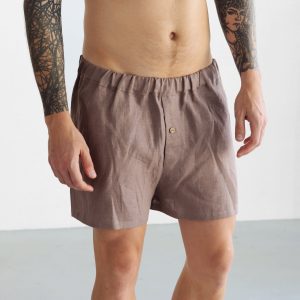 Mens Linen Underwear Gift For Him Boxer Men Nan