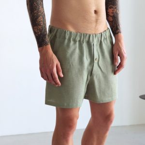Mens Linen Underwear Gift For Him Boxer Men Nan