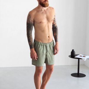 Mens Linen Underwear Gift For Him Boxer Men Nan