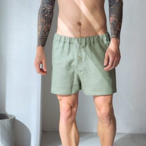 Mens Linen Underwear Gift For Him Boxer Men Nan