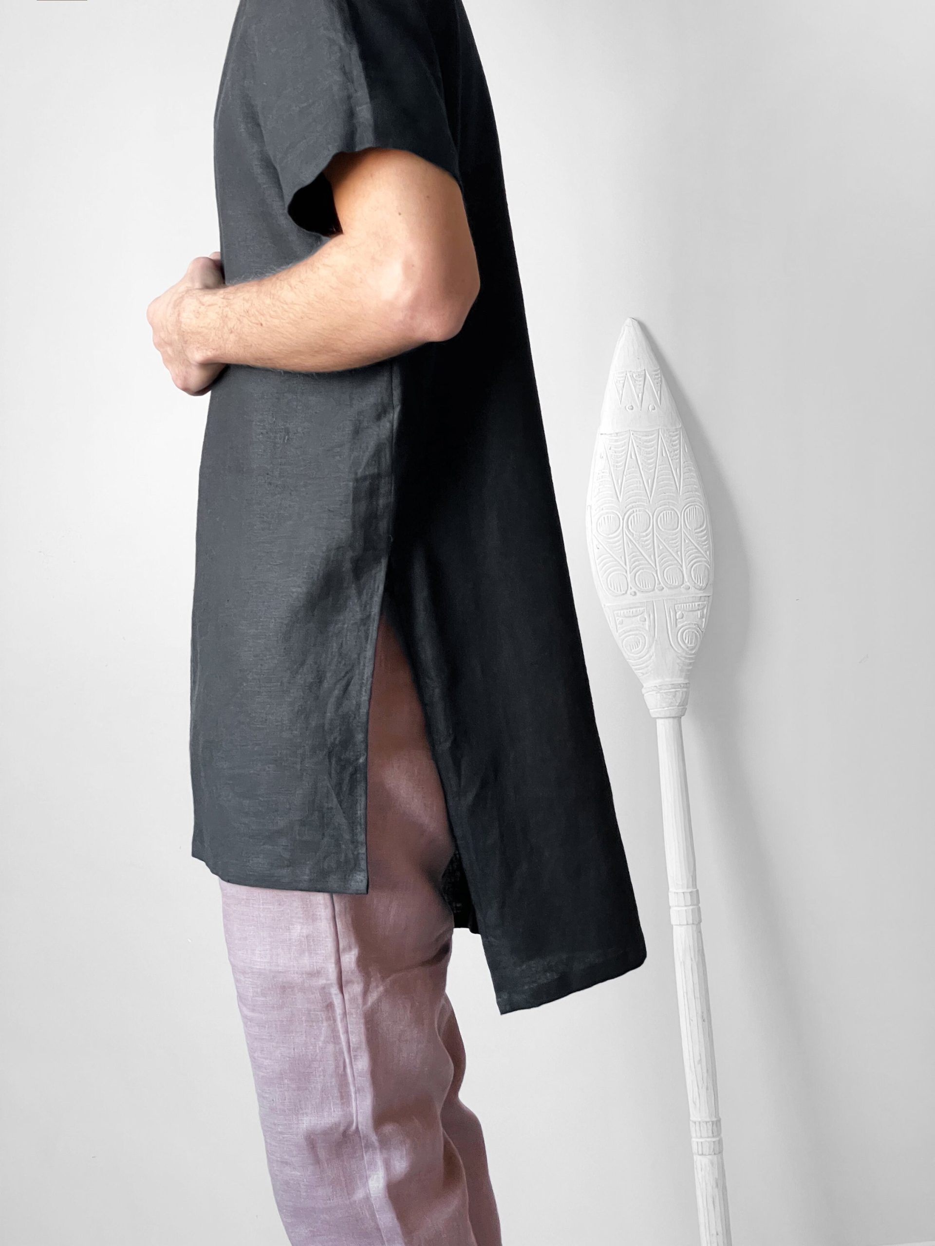 Maxi Mens Linen T Shirt Basic For Men Nan