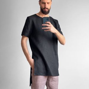 Maxi Mens Linen T Shirt Basic For Men Nan