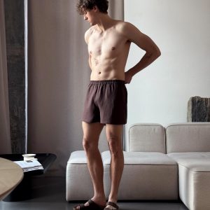 Mens Linen Underwear Boxer Shorts Gift For Him