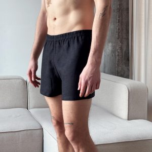Mens Linen Underwear Boxer Shorts Gift For Him