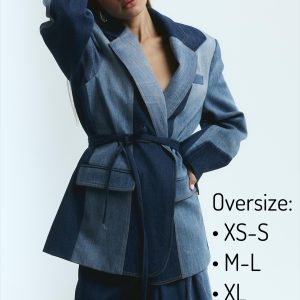 Personalized Upcycled Denim Jacket: Handmade Patchwork Jean Coat