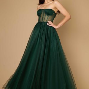Corset Prom Party Dress Formal Ball Gown