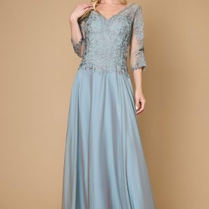 Long Sleeve Formal Mother Of The Bride Lace