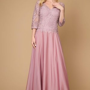 Long Sleeve Formal Mother Of The Bride Lace