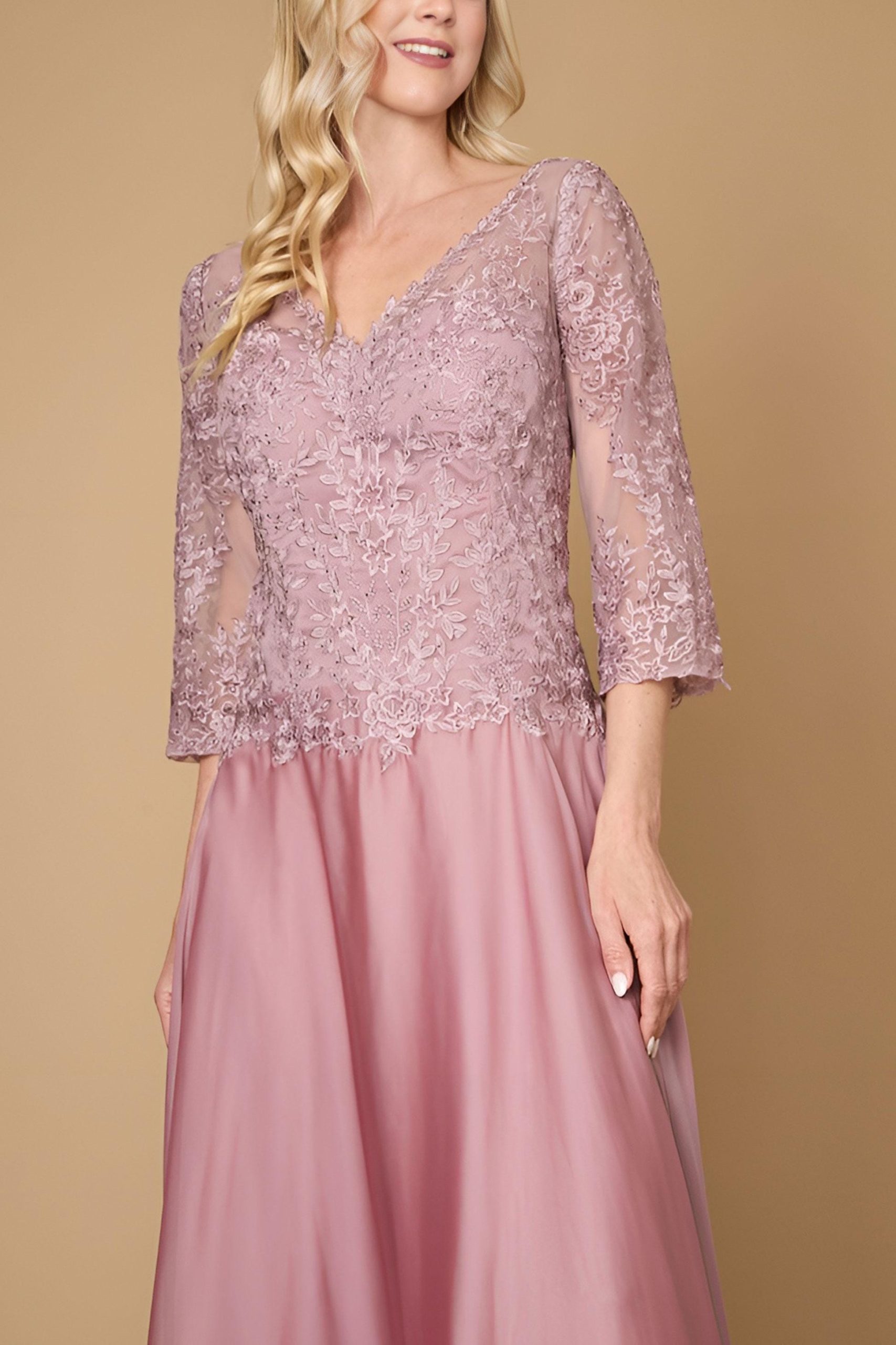 Long Sleeve Formal Mother Of The Bride Lace