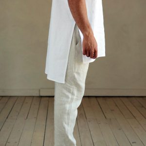 Maxi Mens Linen T Shirt Basic For Men