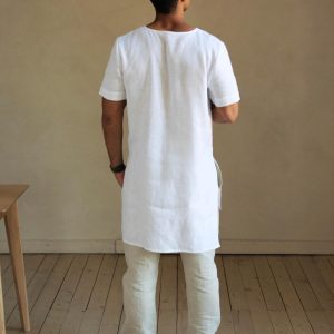 Maxi Mens Linen T Shirt Basic For Men