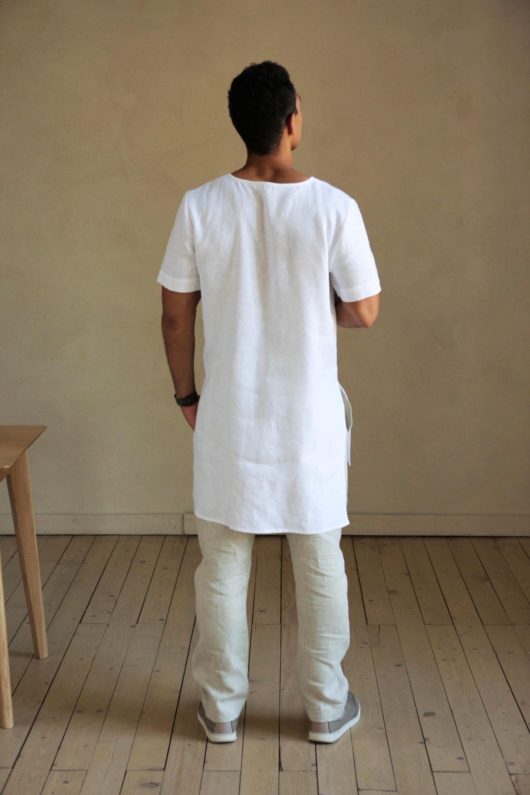 Maxi Mens Linen T Shirt Basic For Men