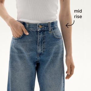 Upcycled Patchwork Jeans: Reworked Denim Midrise Baggy Wide